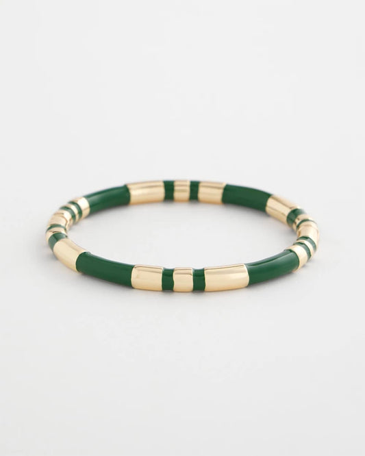 Chico's Special Offer | Green Enamel Hinge Bangle