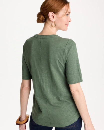 Chico's Discount | Cotton Slub V-Neck Tee