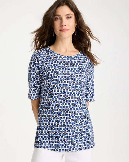 Chico's Latest | Cotton Slub Printed Tee