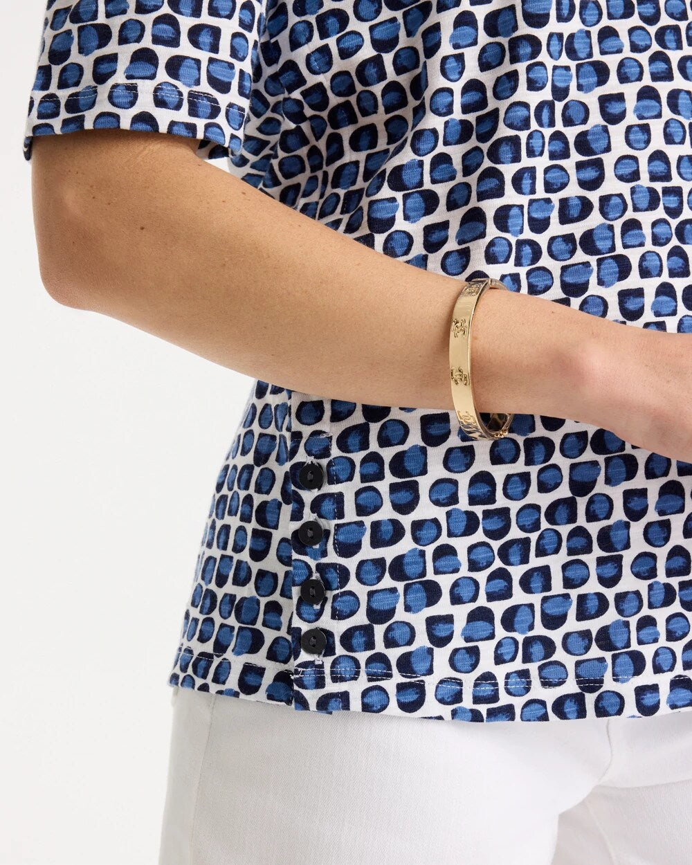 Chico's Latest | Cotton Slub Printed Tee
