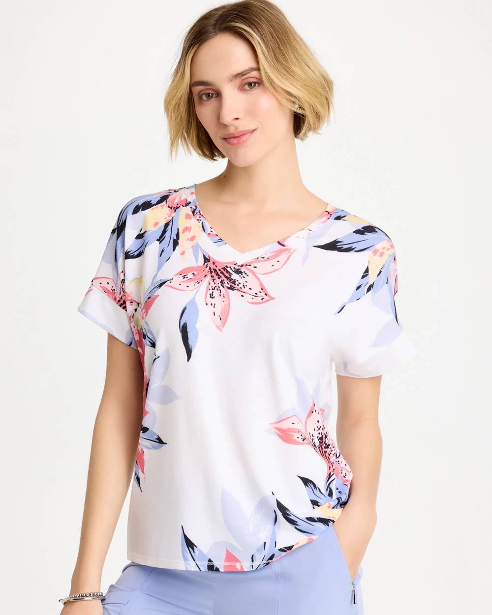 Chico's Hot Sale | Zenergy® Lily Drop Shoulder Tee