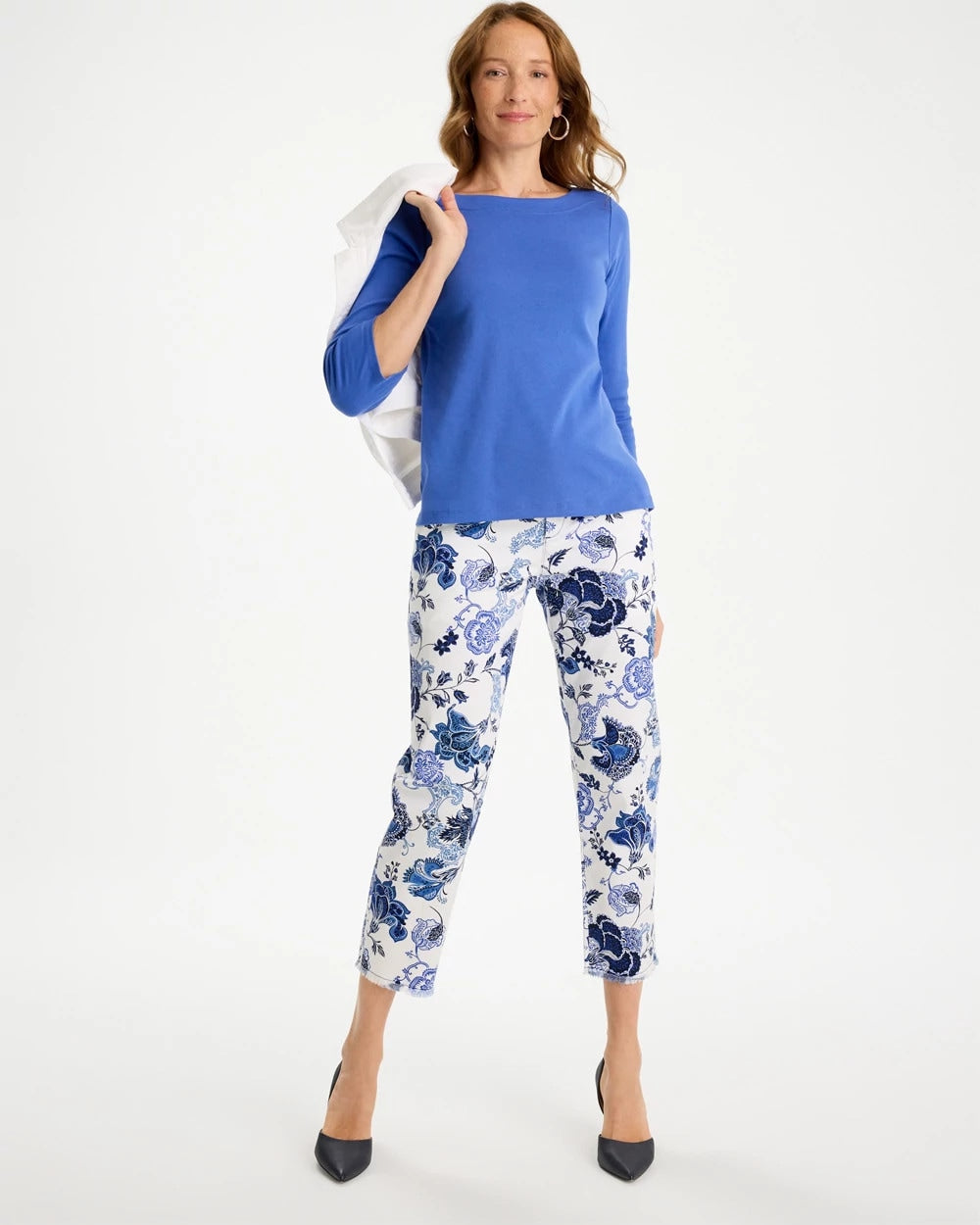Chico's Deals | Pima 3/4 Sleeve Tee
