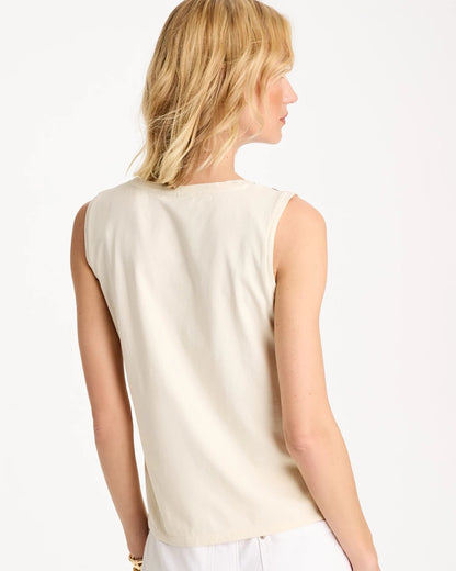 Chico's Discount | Caviar Trim Floral Tank
