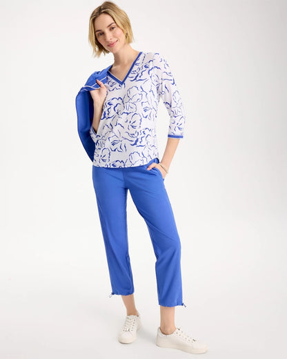 Chico's Top Pick | Zenergy® Slub Knit Mesh Trim Tee