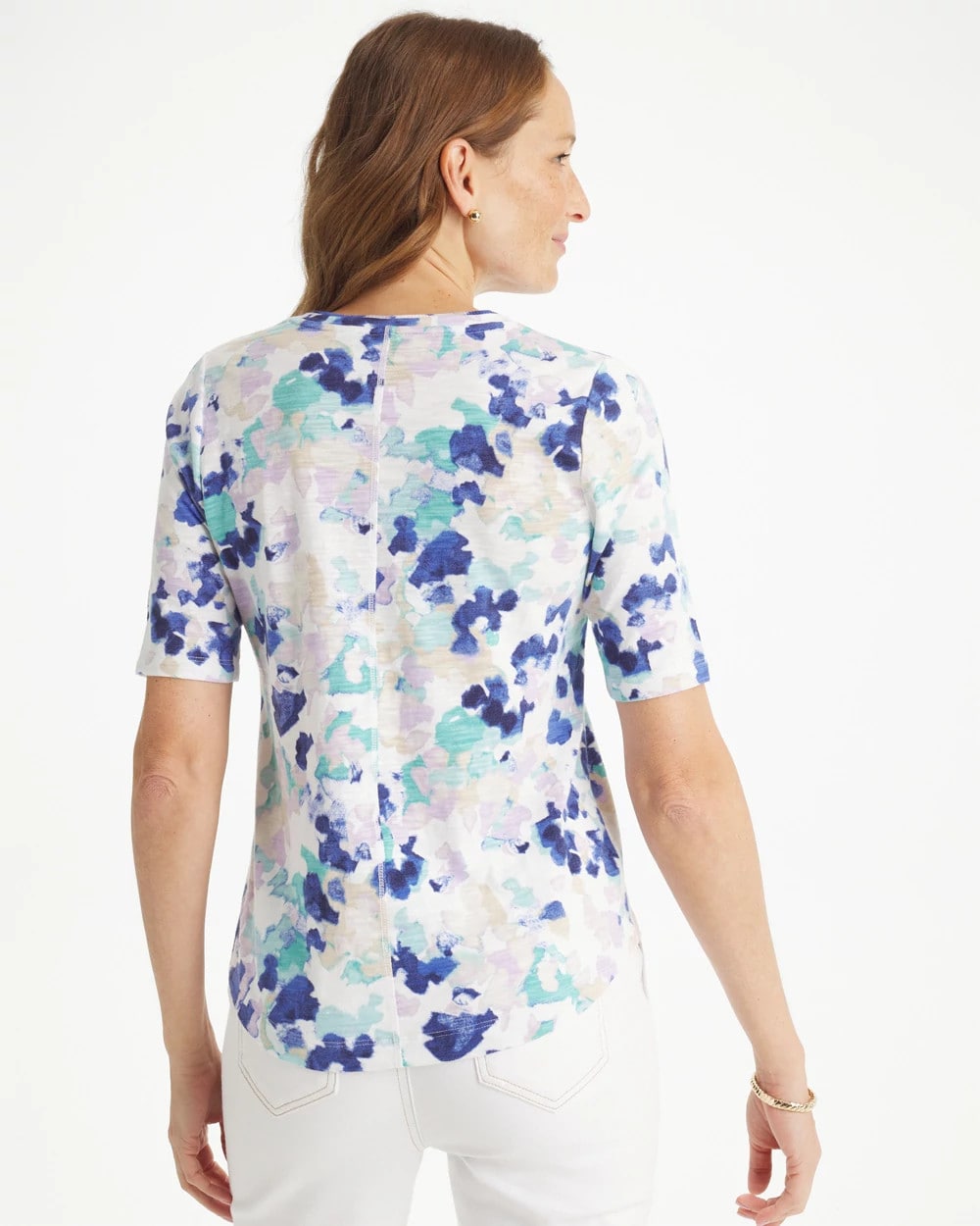 Chico's Popular | Pebbles Cotton Slub V-Neck Tee