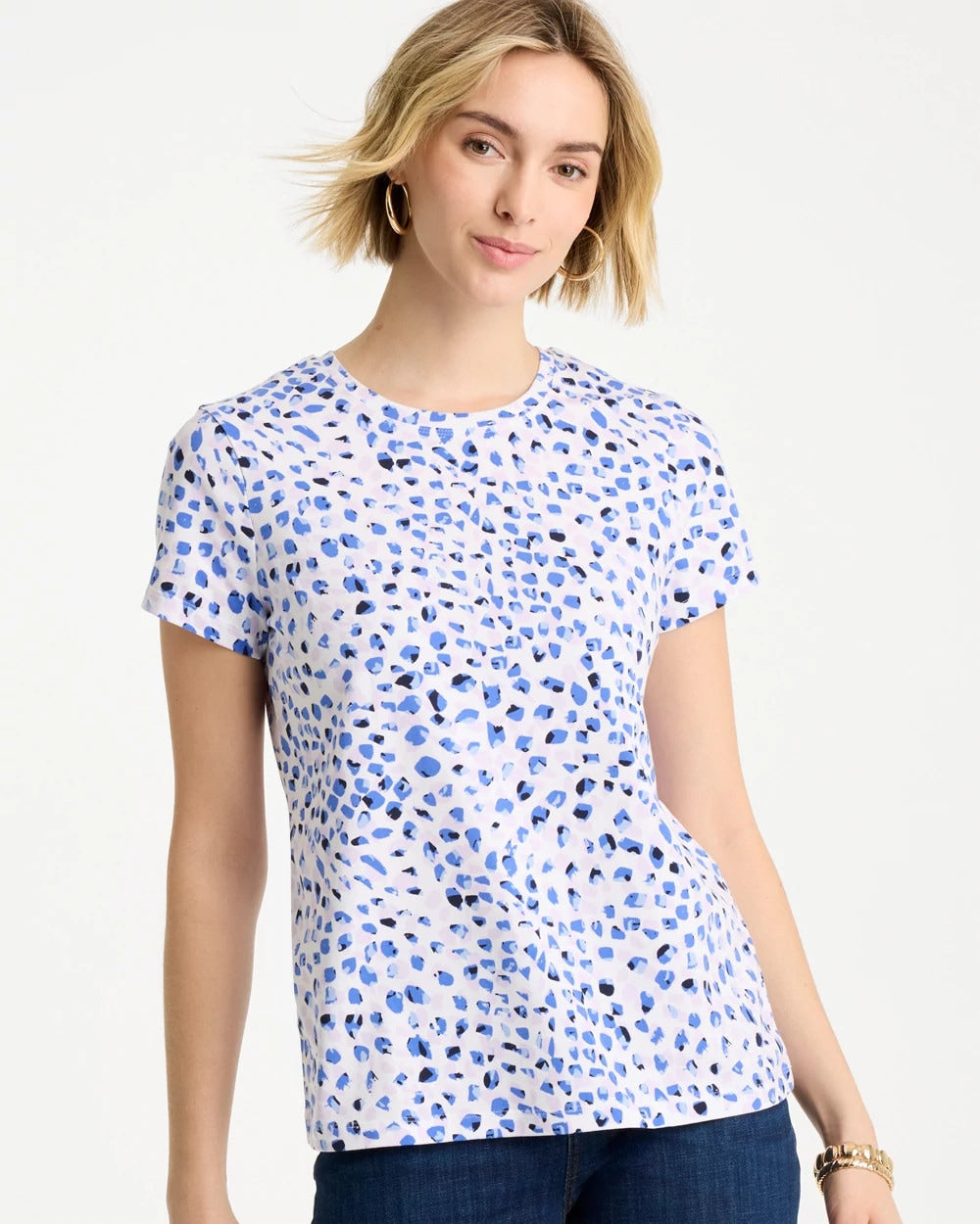 Chico's Featured | Murano Cotton Stretch Cap Sleeve Tee