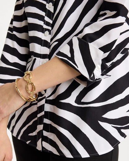 Chico's Popular | No Iron™ Stretch Animal Print Shirt