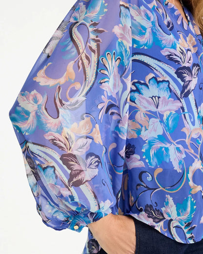 Chico's Premium | Georgette Paisley Blouse