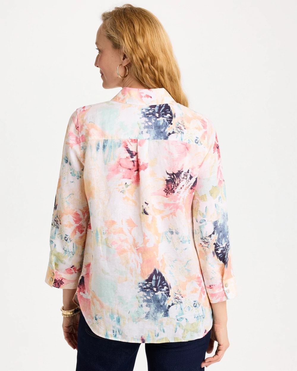 Chico's Deals | No Iron™ Linen Printed Shirt