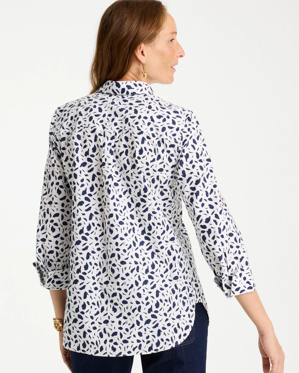 Chico's Exclusive | No Iron™ Stretch Printed Shirt