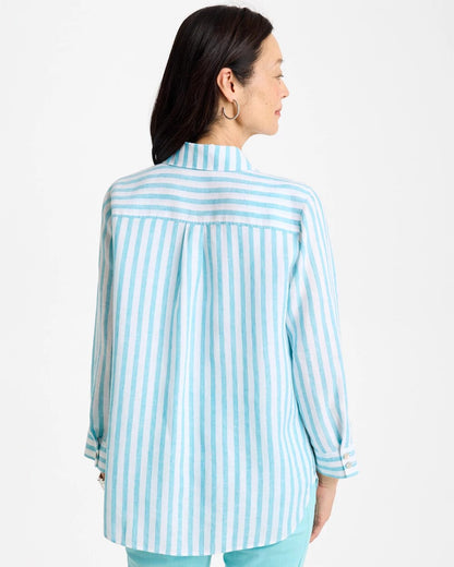 Chico's Deals | No Iron™ Linen Striped Shirt