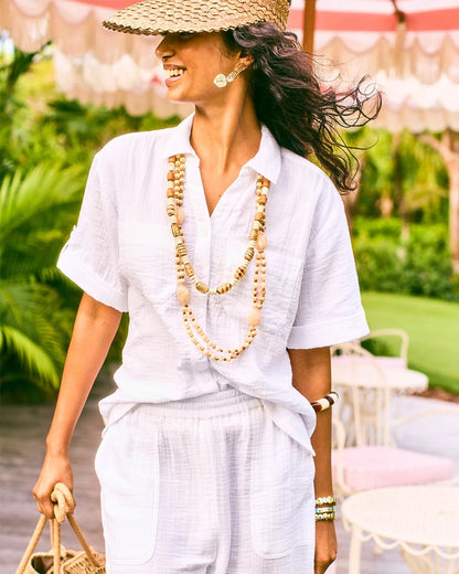Chico's Exclusive | Cotton Gauze Camp Shirt