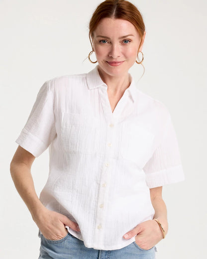 Chico's Exclusive | Cotton Gauze Camp Shirt
