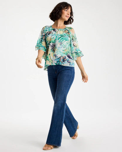Chico's Best Seller | Printed Georgette Swing Blouse