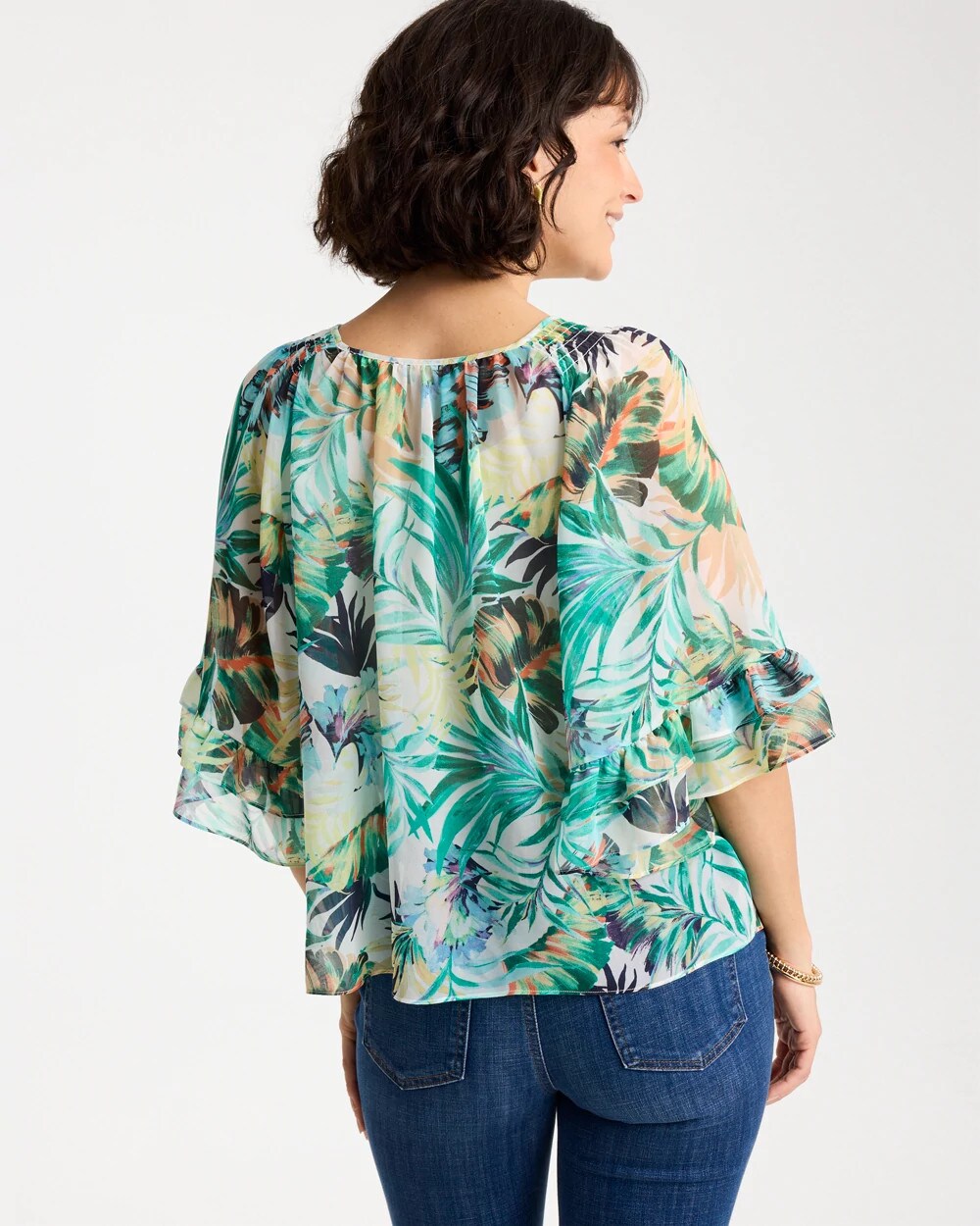 Chico's Best Seller | Printed Georgette Swing Blouse