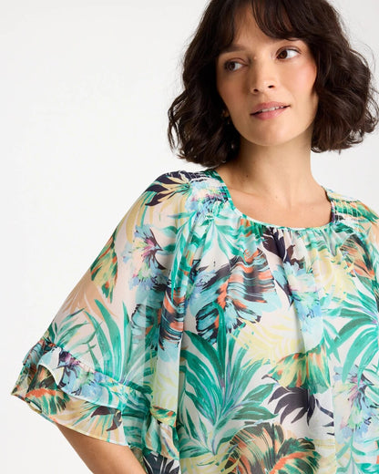 Chico's Best Seller | Printed Georgette Swing Blouse