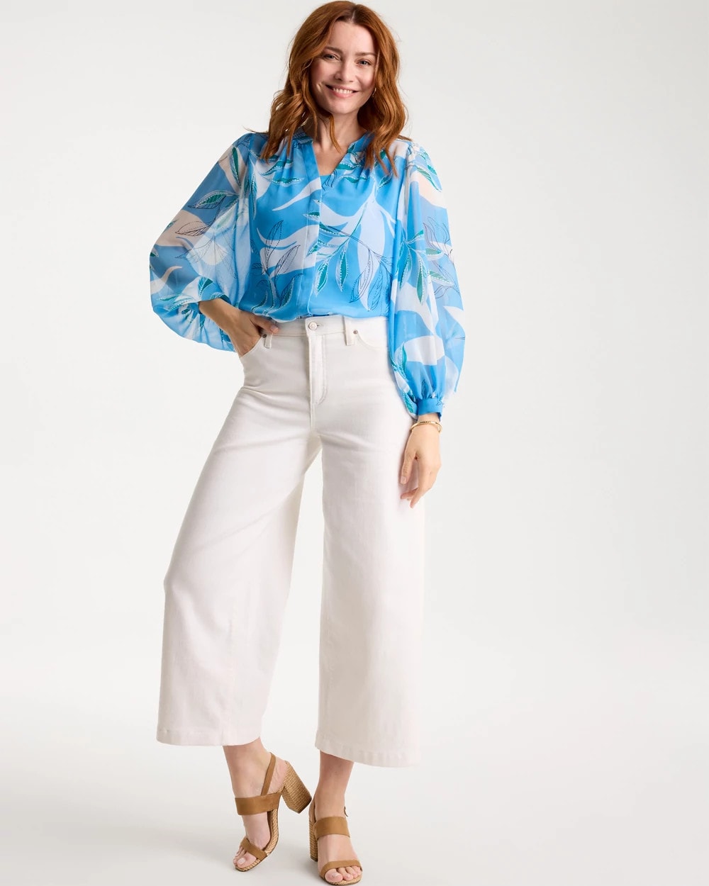 Chico's Trusted | Georgette Printed Blouse