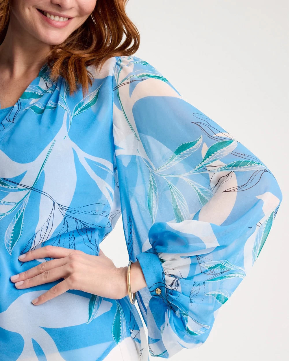 Chico's Trusted | Georgette Printed Blouse