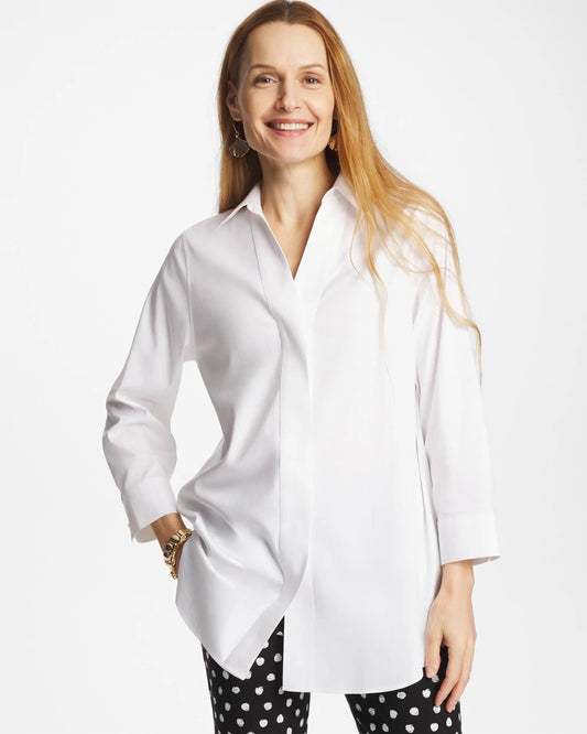 Chico's Signature | No Iron™ Stretch Splitneck Tunic