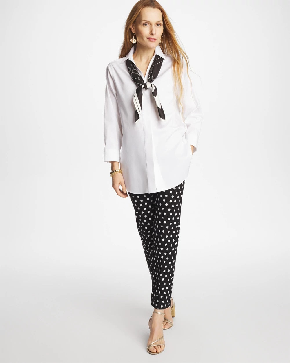 Chico's Signature | No Iron™ Stretch Splitneck Tunic
