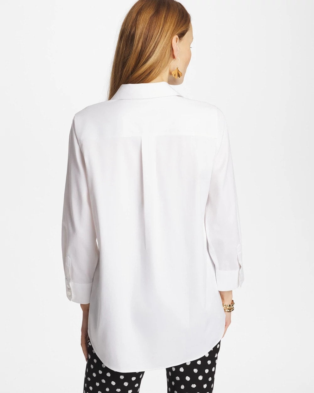 Chico's Signature | No Iron™ Stretch Splitneck Tunic