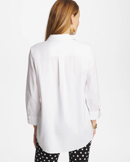 Chico's Signature | No Iron™ Stretch Splitneck Tunic
