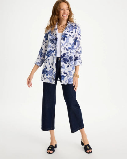 Chico's Classic | No Iron™ Linen Bloom Shirt