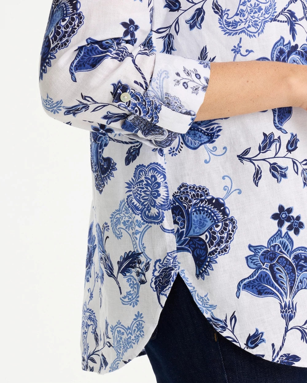 Chico's Classic | No Iron™ Linen Bloom Shirt