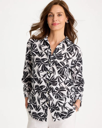 Chico's Top Pick | No Iron™ Linen Palm Shirt