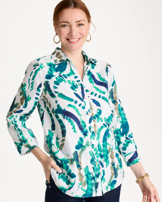 Chico's Great Value | No Iron™ Athena Dye Linen Shirt