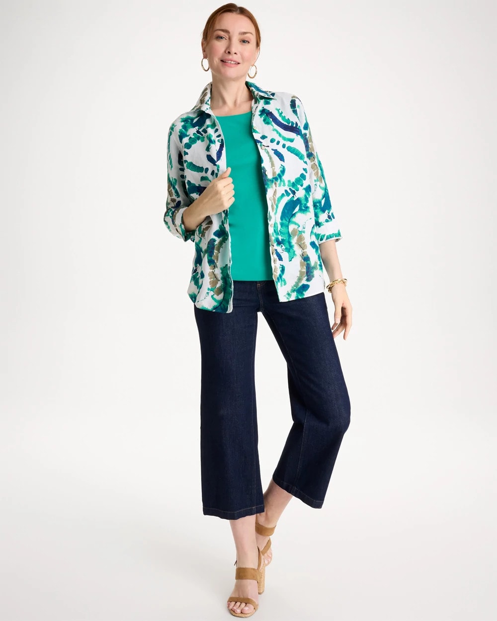 Chico's Great Value | No Iron™ Athena Dye Linen Shirt