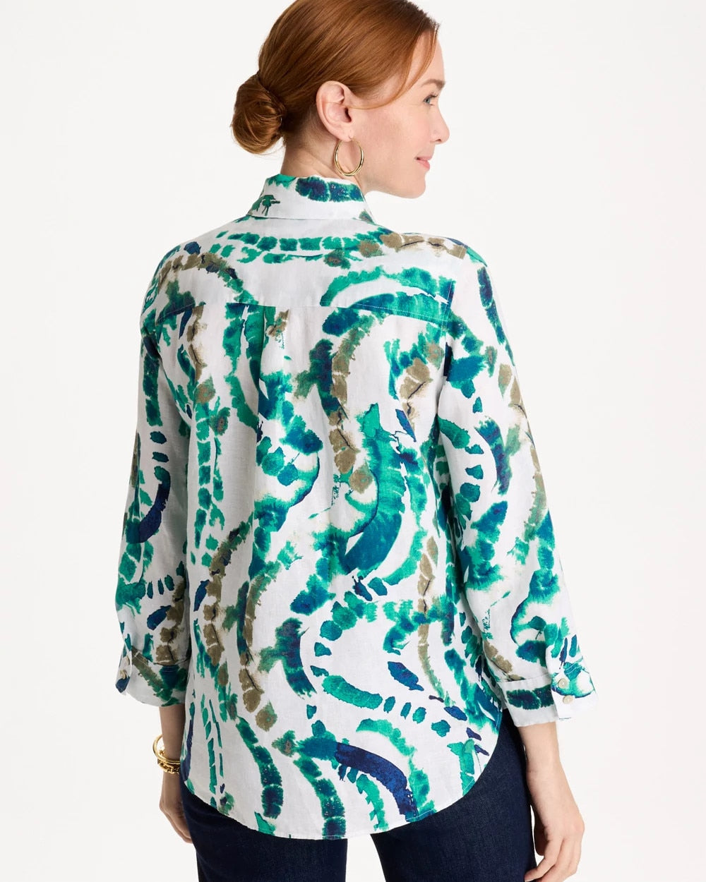 Chico's Great Value | No Iron™ Athena Dye Linen Shirt