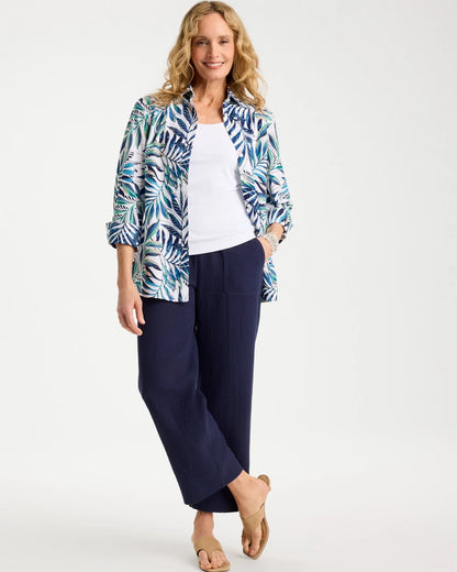 Chico's Quality | Palm No Iron Stretch Shirt