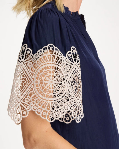Chico's Best Price | Sea Island Crochet Lace Blouse