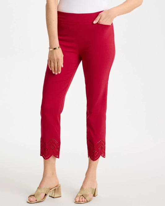 Chico's Best Price | Petite Brigitte™ Slim Scalloped Ankle Pants