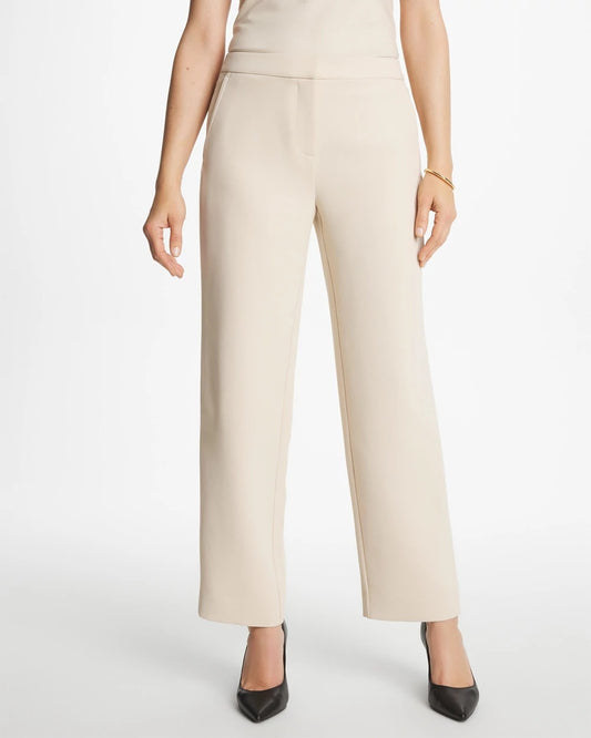 Chico's Classic | Textured Straight Tapered Ankle Pants