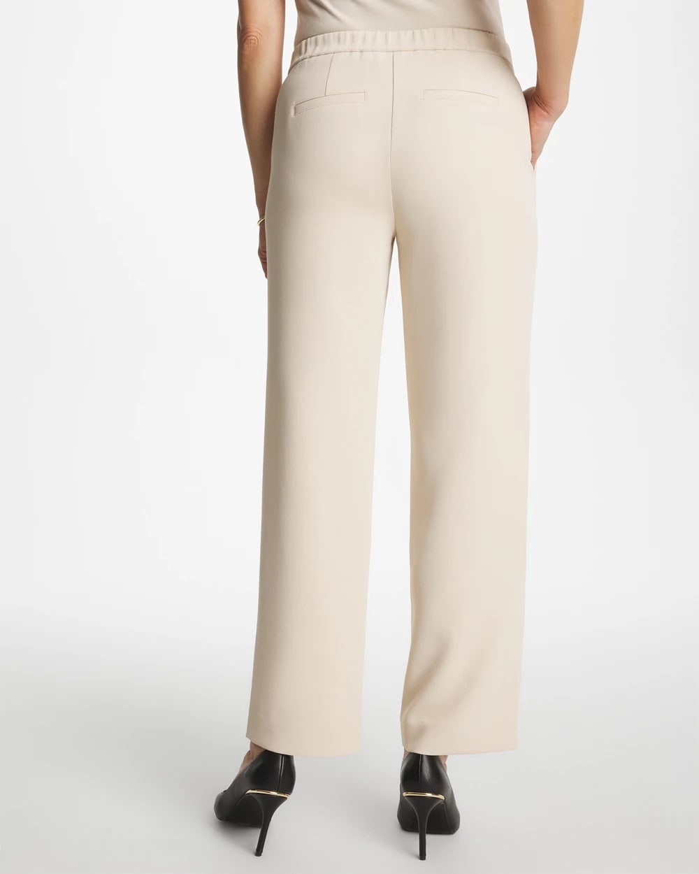 Chico's Classic | Textured Straight Tapered Ankle Pants