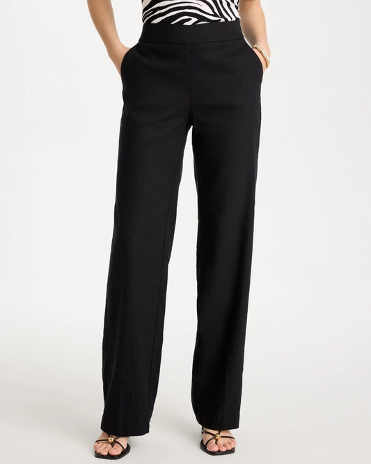 Chico's Trusted | Pull-On Wide-Leg Linen Pants