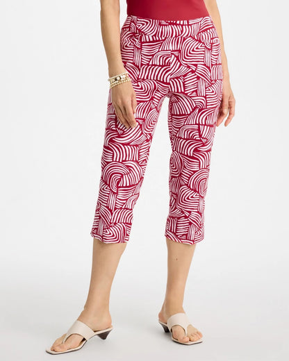 Chico's Value | Brigitte™ Slim Geo Pull-On Capri Pant