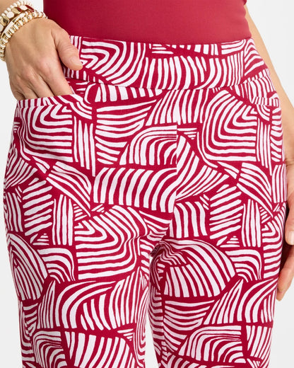 Chico's Value | Brigitte™ Slim Geo Pull-On Capri Pant