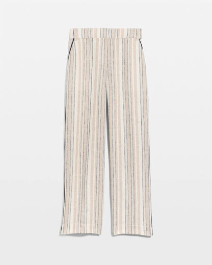 Chico's Recommended | Striped Piped Linen Fly Front Pants
