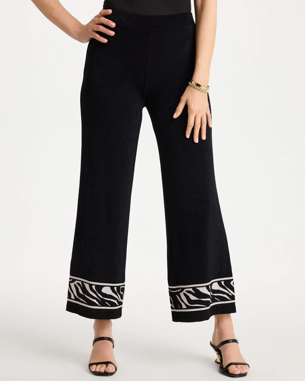 Chico's Sale | Travelers™ Abstract Zebra Cropped Pants