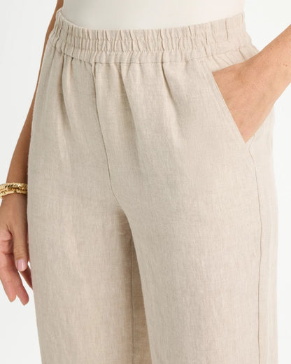 Chico's Classic | Linen Straight Tapered Ankle Pants