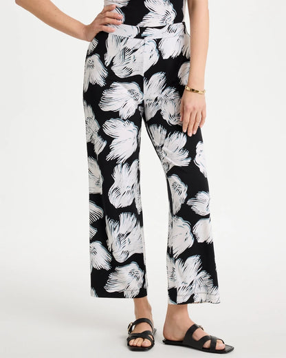 Chico's Deals | Travelers™ Knit Abstract Floral Cropped Pants