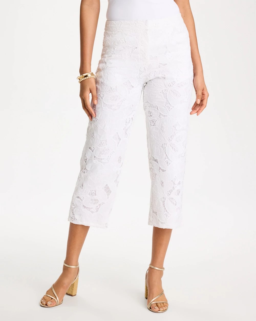 Chico's Best Price | Lace Cropped Pants