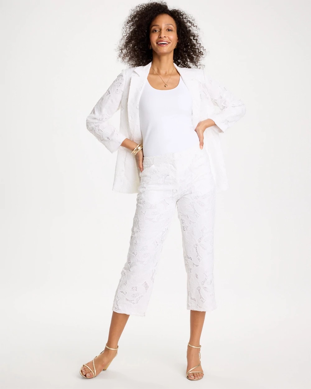 Chico's Best Price | Lace Cropped Pants
