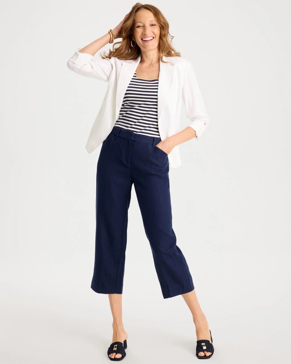 Chico's Popular | Linen Fly Front Pants