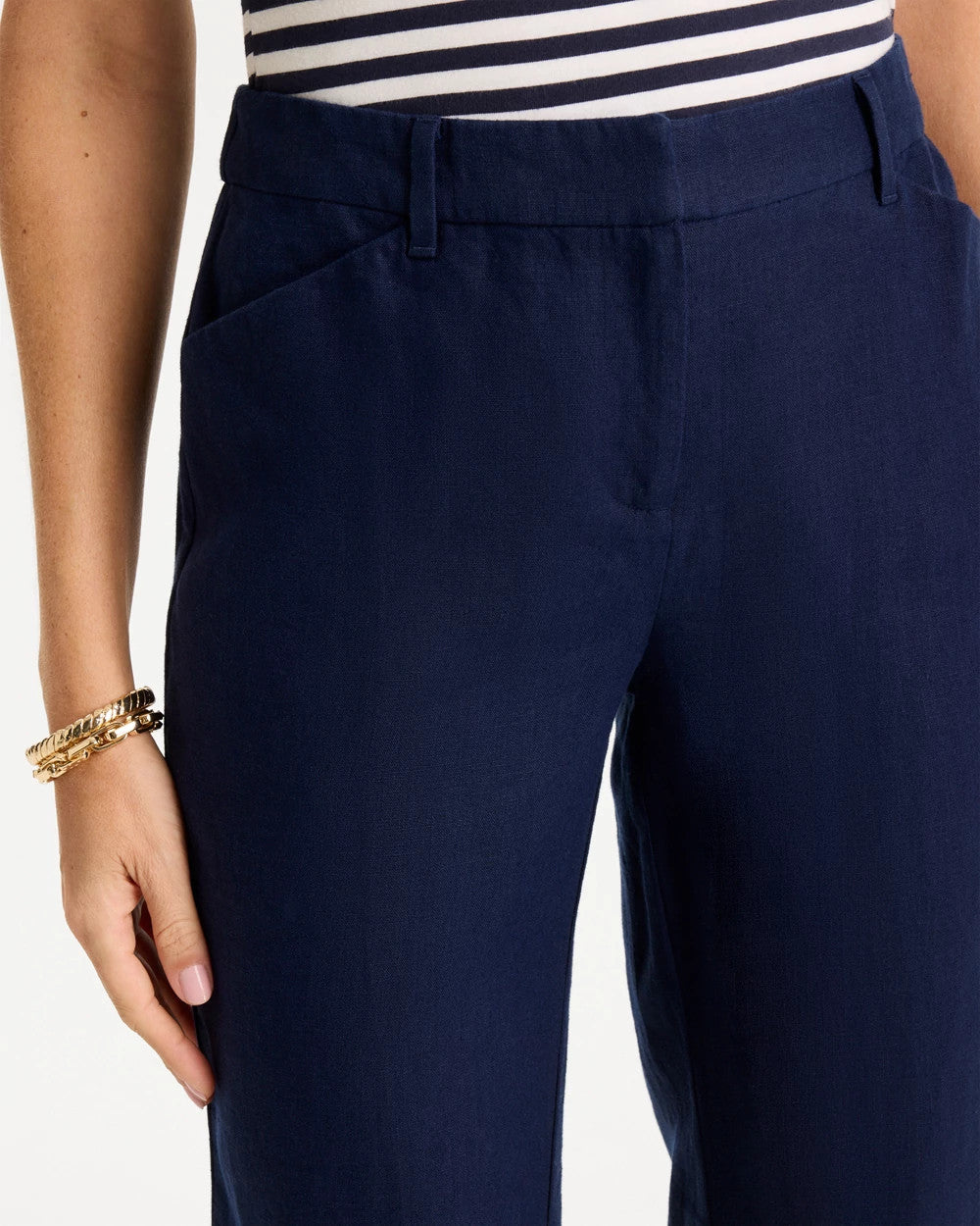Chico's Popular | Linen Fly Front Pants