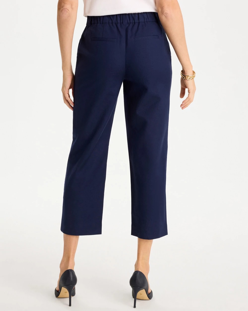 Chico's Premium | Embroidered Linen Fly Front Pants