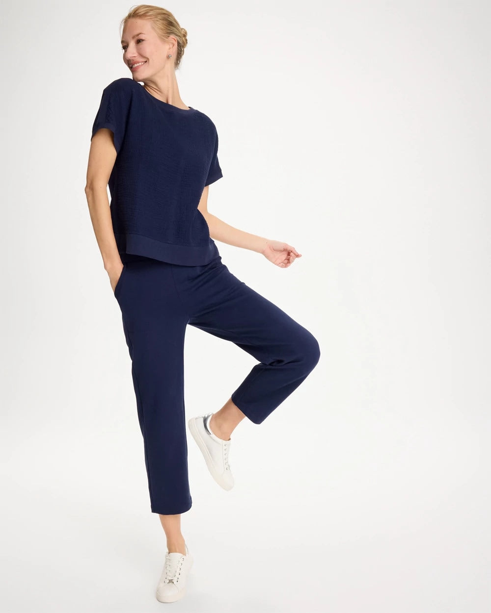 Chico's Signature | Zenergy® French Terry Cropped Pants
